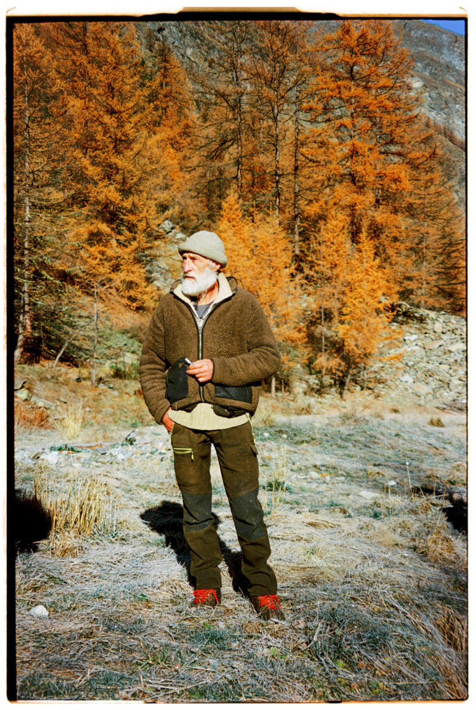 Bruno Jeantet on his alpage at Prazupiaz in Cogne, Italy, where Vernay expeditions take place.